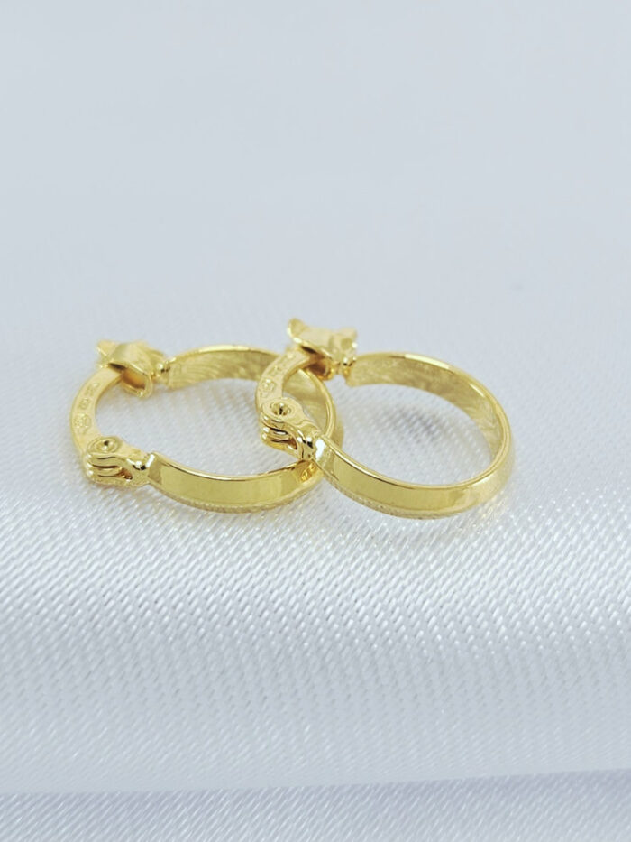 Argolinha liso dourado infantil-Ivo pita