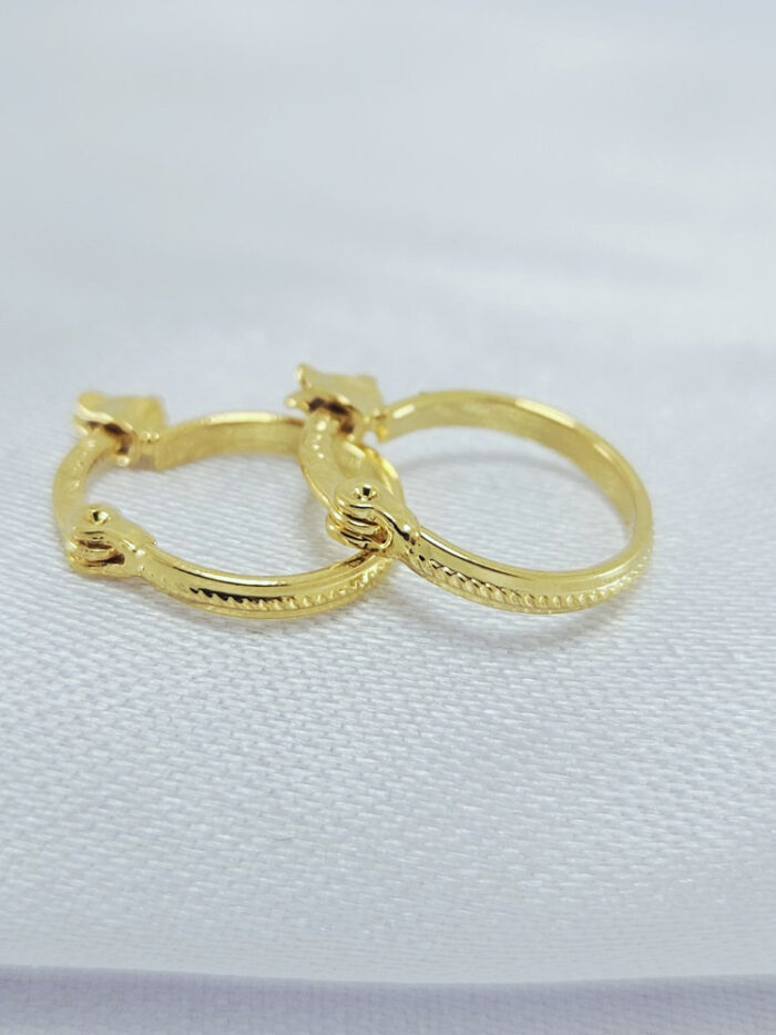 Argolinha antialérgica trabalhada - IVOPITA