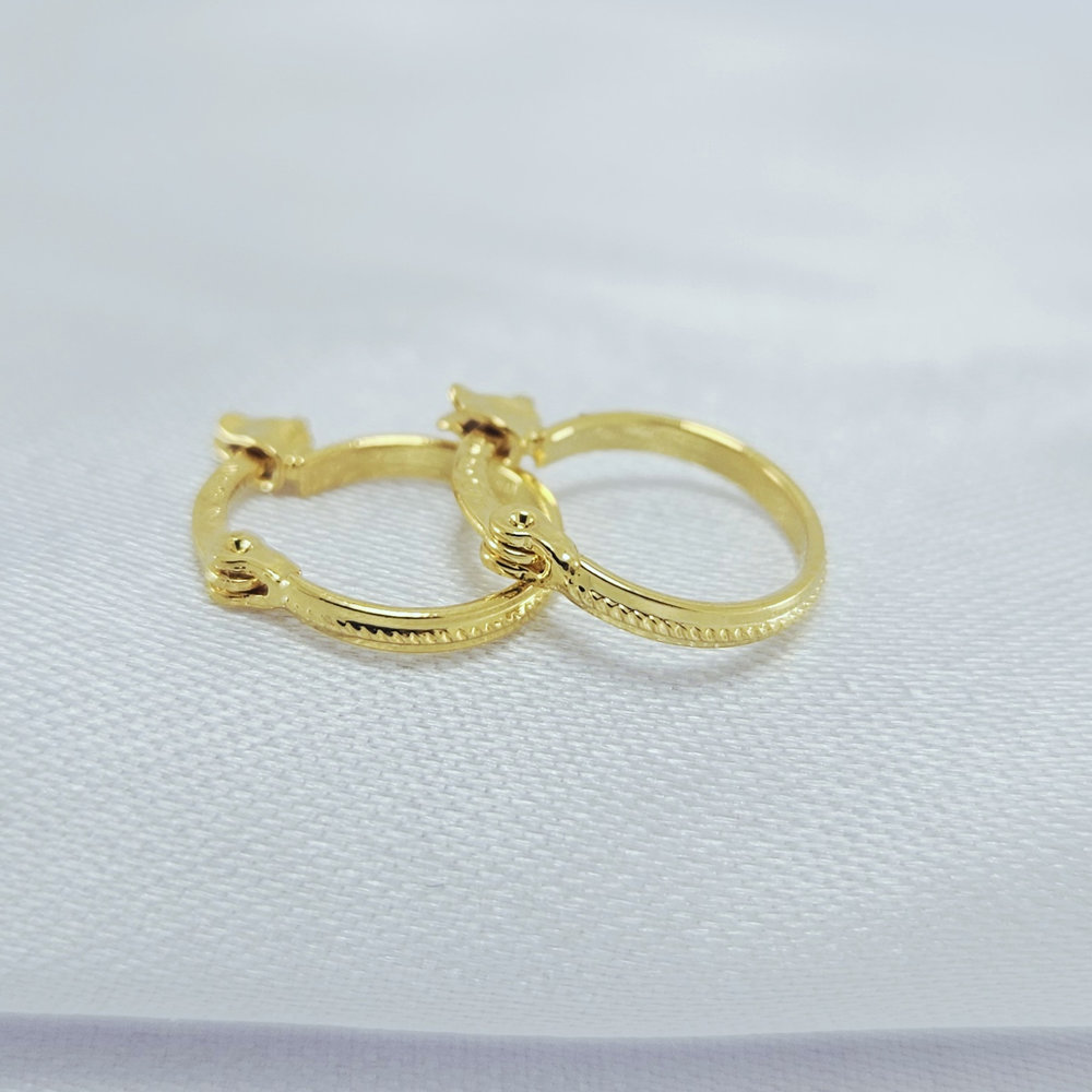 Argolinha antialérgica trabalhada - IVOPITA