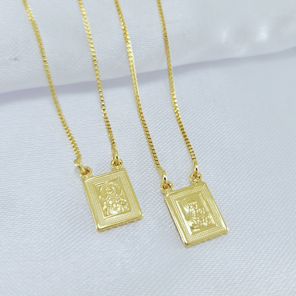 Escapulário Nossa Senhora do Carmo e Sagrado Coração