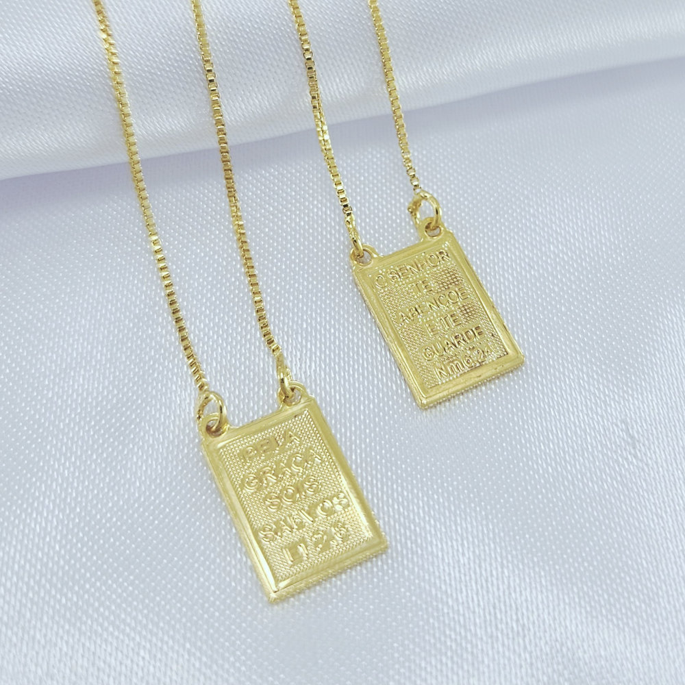 Escapulário N.S do Carmo e sagrado coração de jesus / Placa Maior - Imagem 2