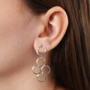 Brinco elos círculos liso