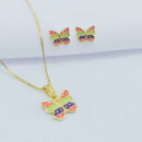 Conjunto infantil borboleta colorida