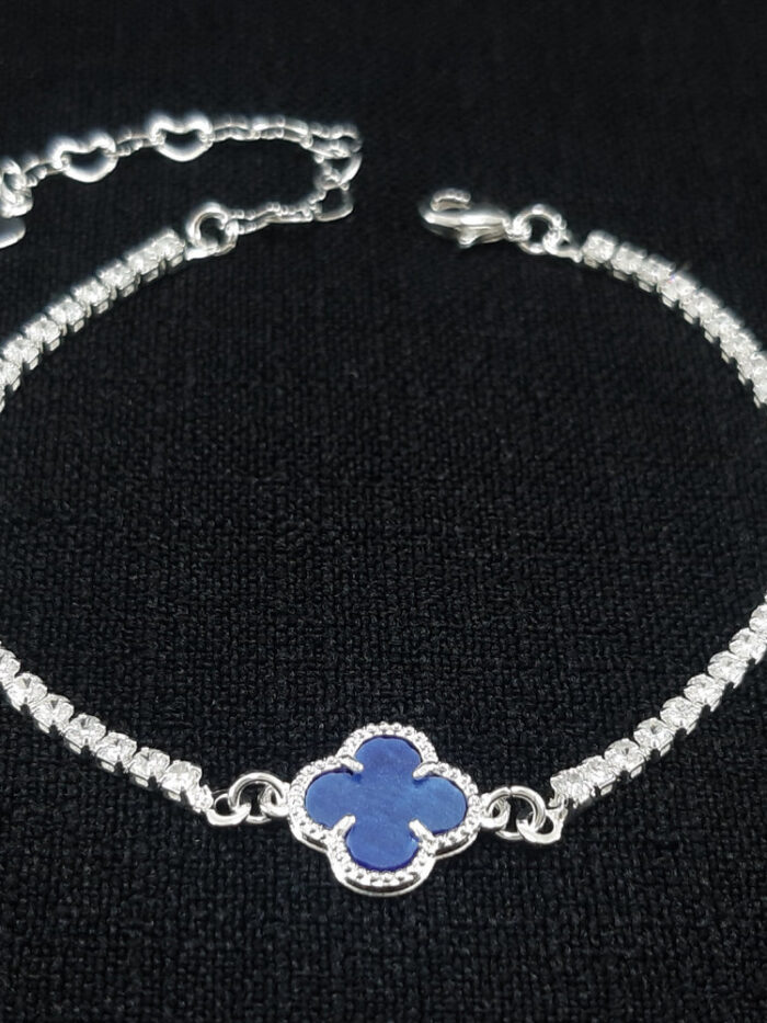 Pulseira riviera com trevo