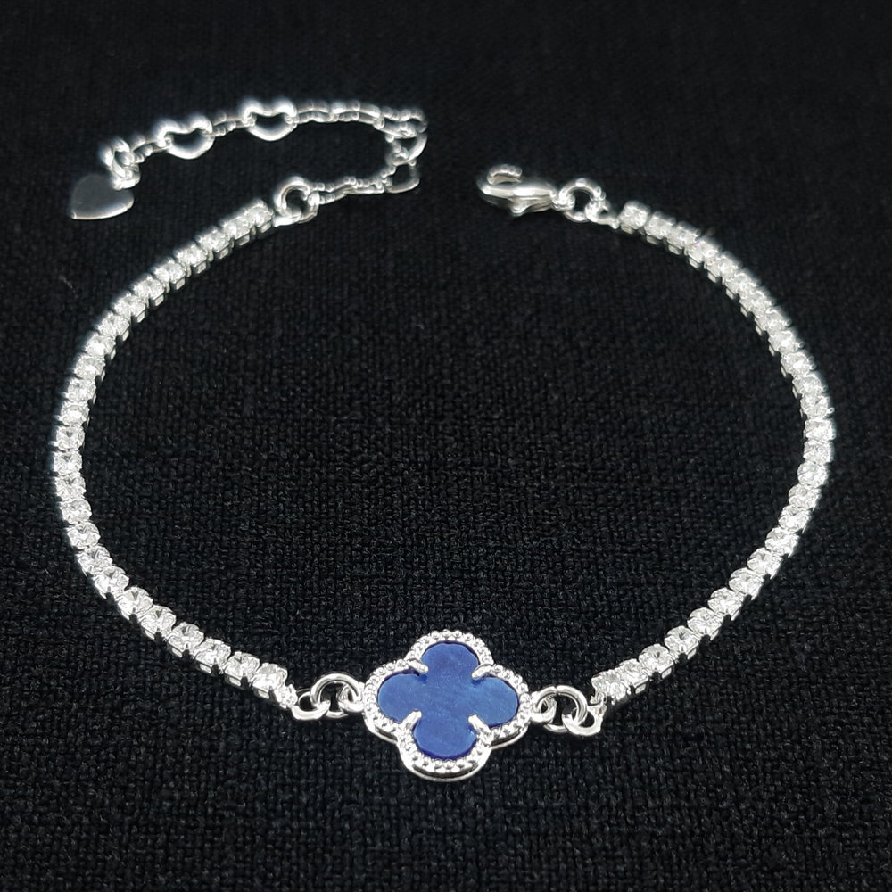 Pulseira riviera com trevo