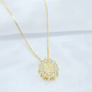 Gargantilha nossa senhora das graças detalhe cravejado