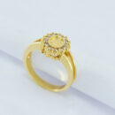 Anel Nossa Senhora das graças detalhe cravejado