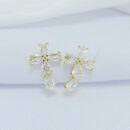 Brinco cruz com zircônia