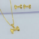 Conjunto laço dourado