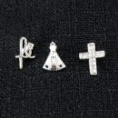 Trio de brincos religiosos