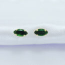 Brinco pedra navete verde