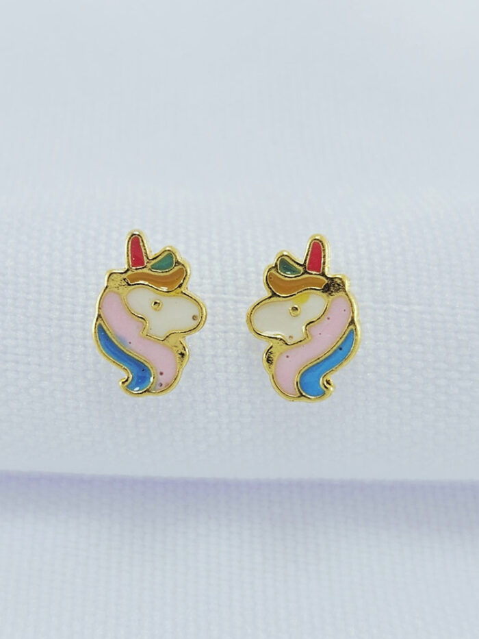 Brinco infantil unicórnio colorido