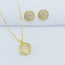 Conjunto circulo cravejado