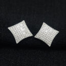 Brinco quadrado cravejado