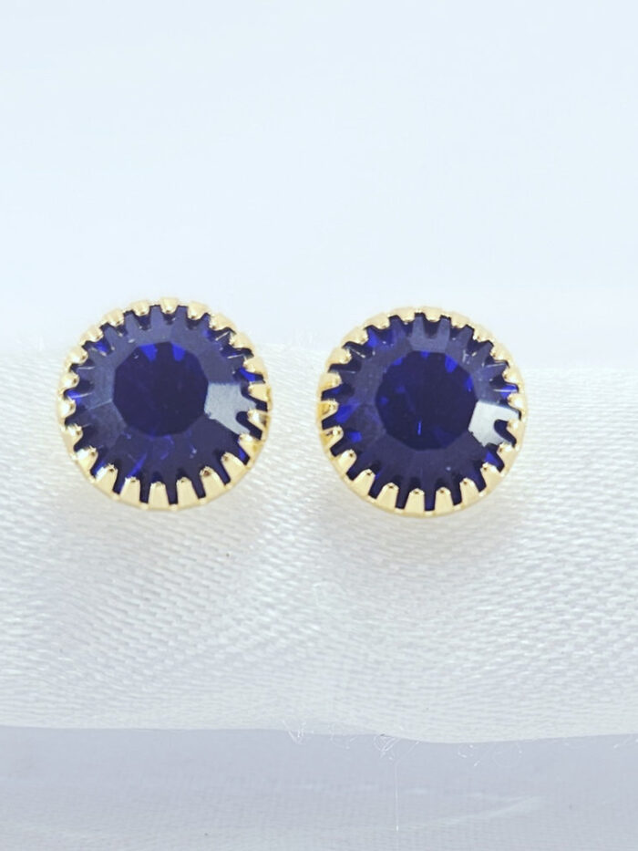 Brinco redondo com borda detalhado dourado