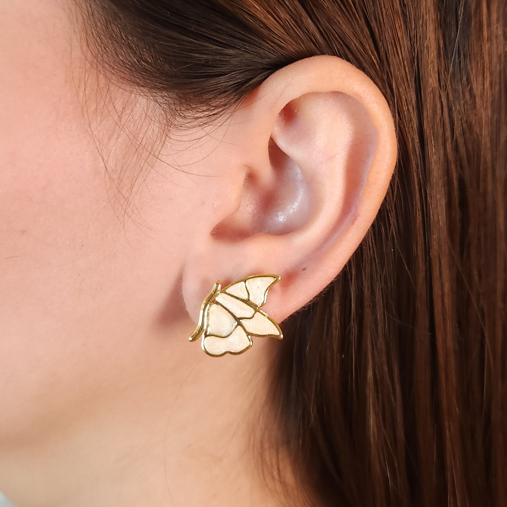 Brinco base borboleta cintilante