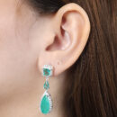 Brinco celebre base quadrada pêndulo gota