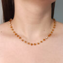 Gargantilha choker pedras âmbar