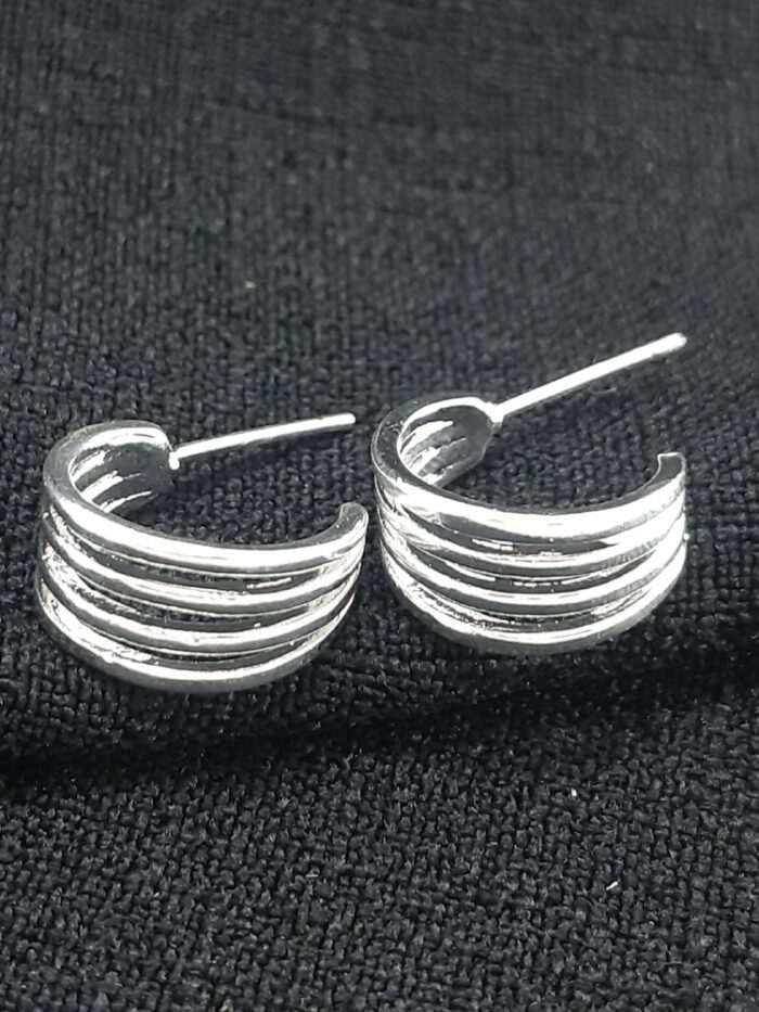 Argola quatro fios lisos vazado