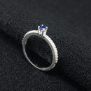 Anel ponto de luz AZUL cravejado