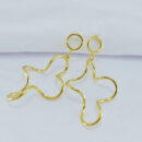 Brinco vazado estilo orgânico